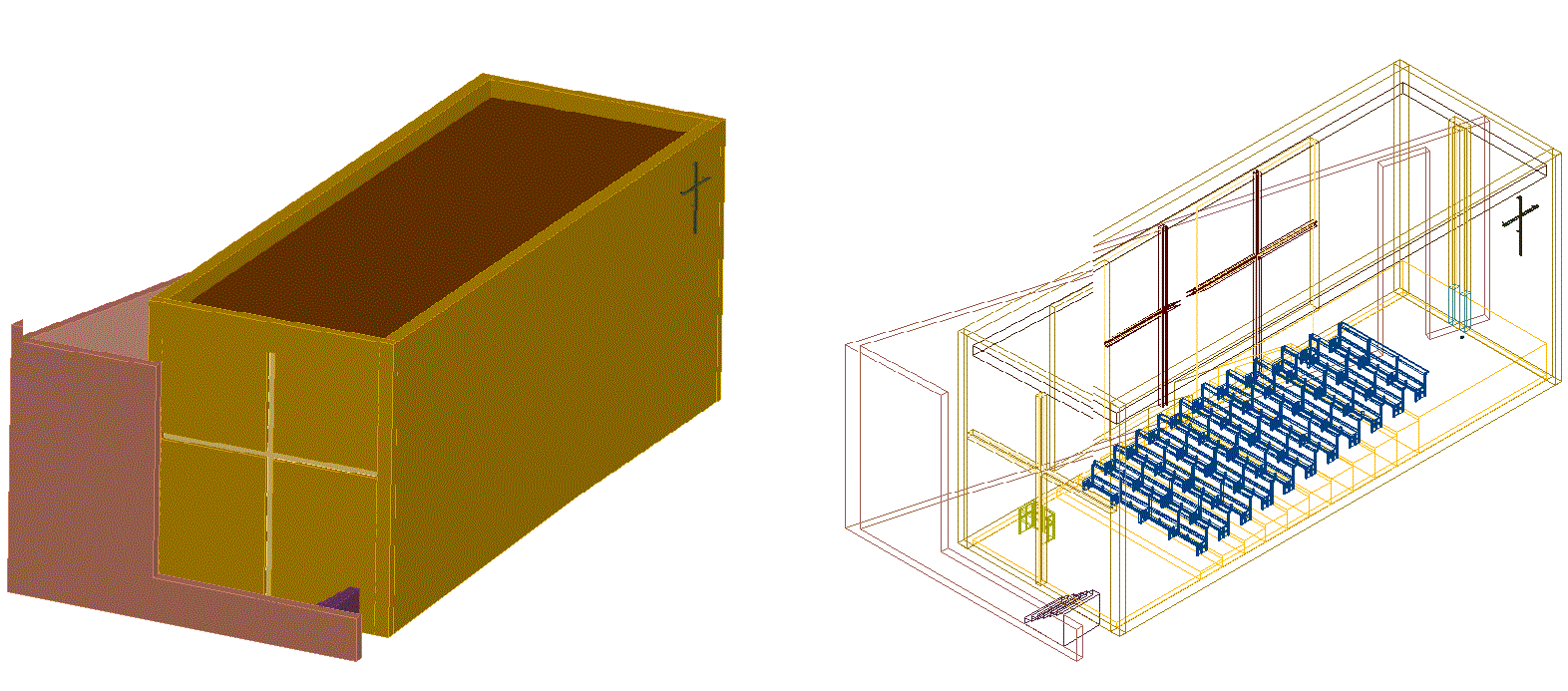 Church of the light cad drawing. Download now.