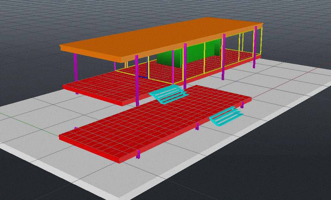 Farnsworth House DWG cad drawing. Download now.