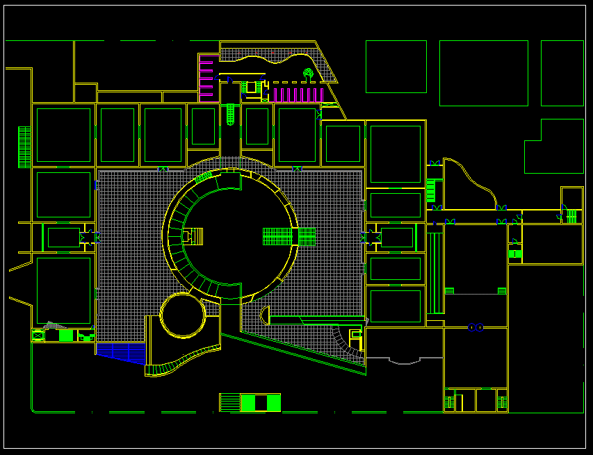 Staatsgalerie Building DWG drawing file. Download now.
