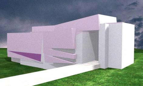 AutoCAD 3D Modern House Drawing with Detailed Floor Plan