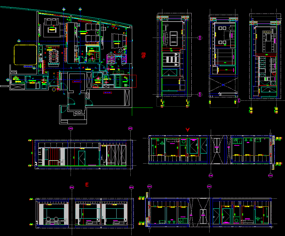 Download Apartment Design Plans in DWG Format