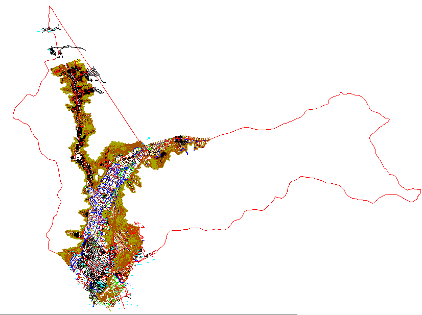 Urban development DWG file