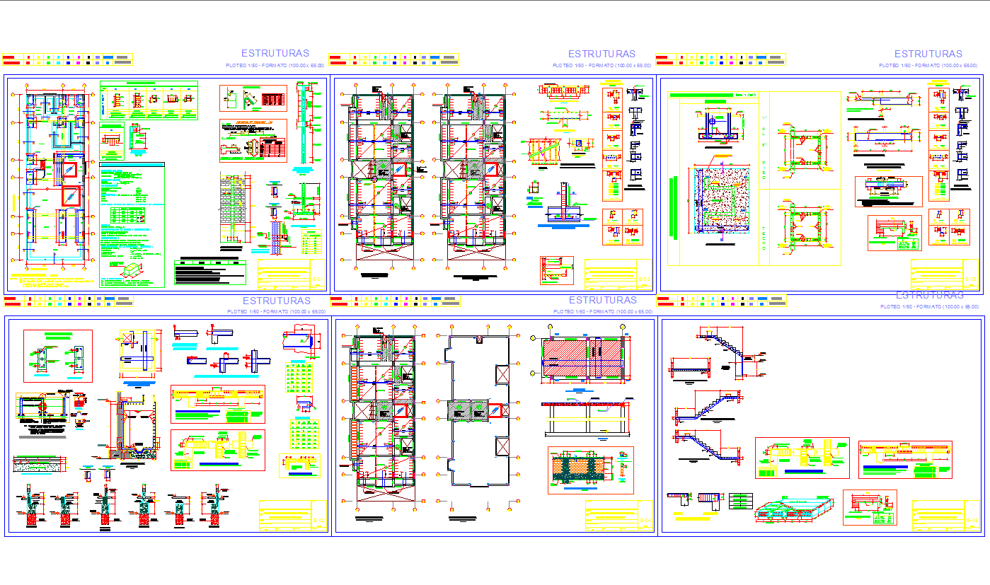 Various type of structure detail for house cad drawing