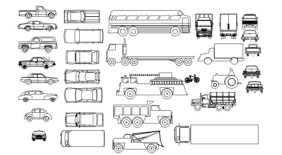 Vehicle Free Cad Blocks 