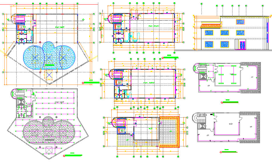 Villa Layout Plan dwg file