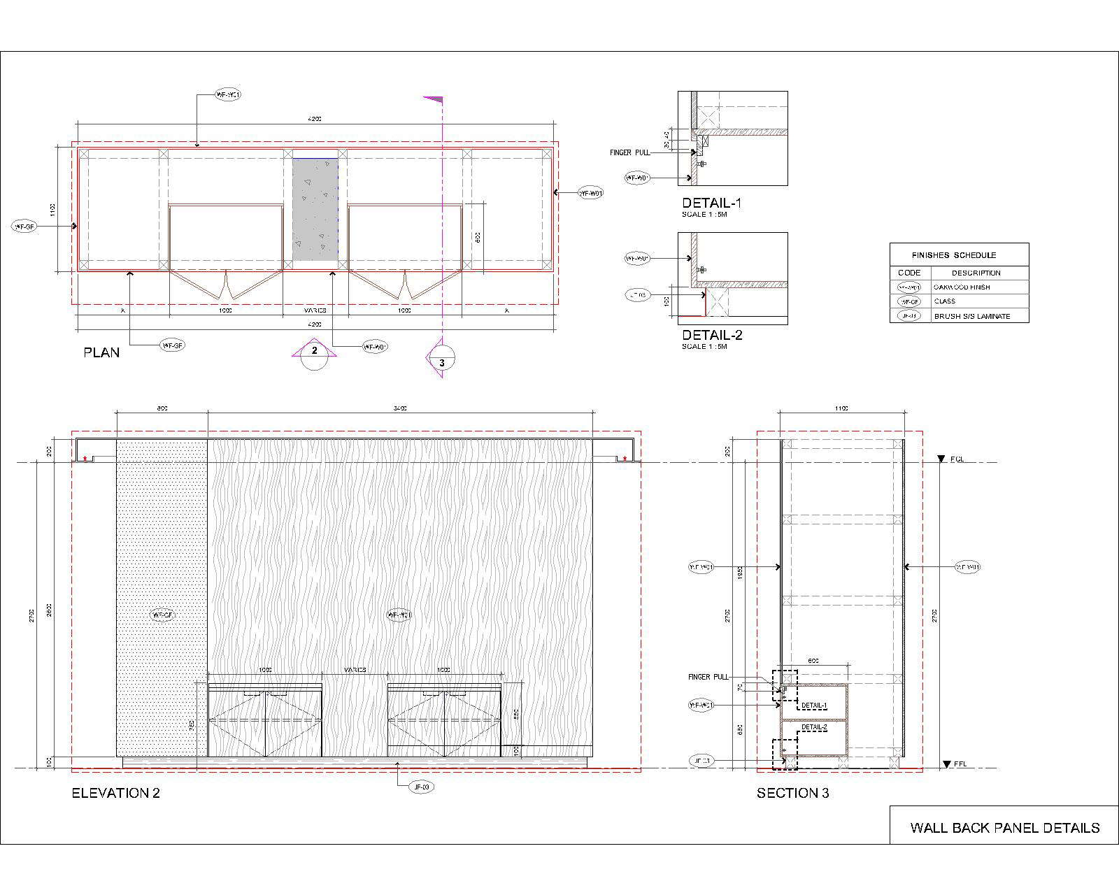 WALL BACK PANEL