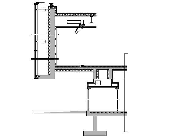 Joint Wall sections detail dwg file