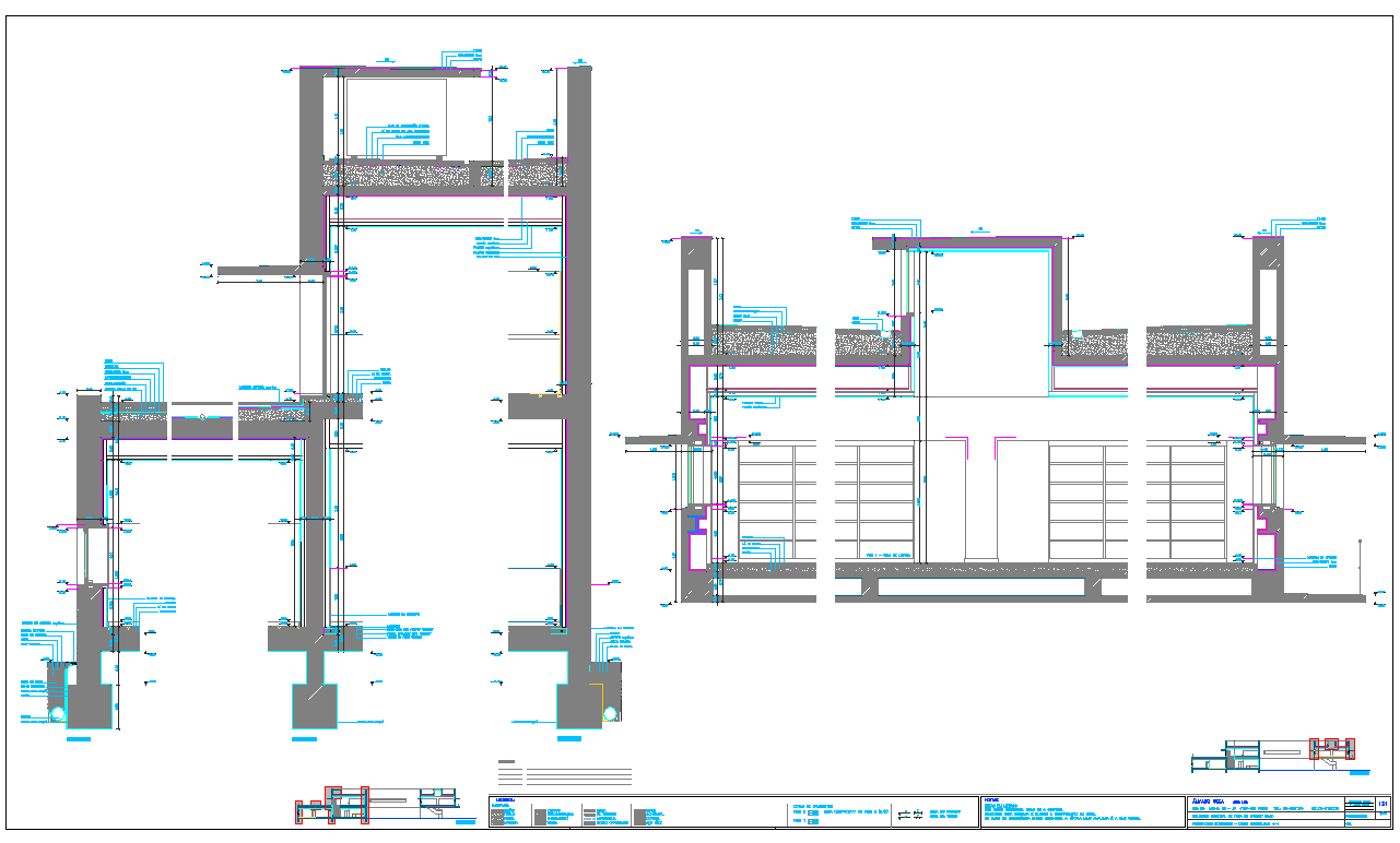 Wall Extension plan dwg file