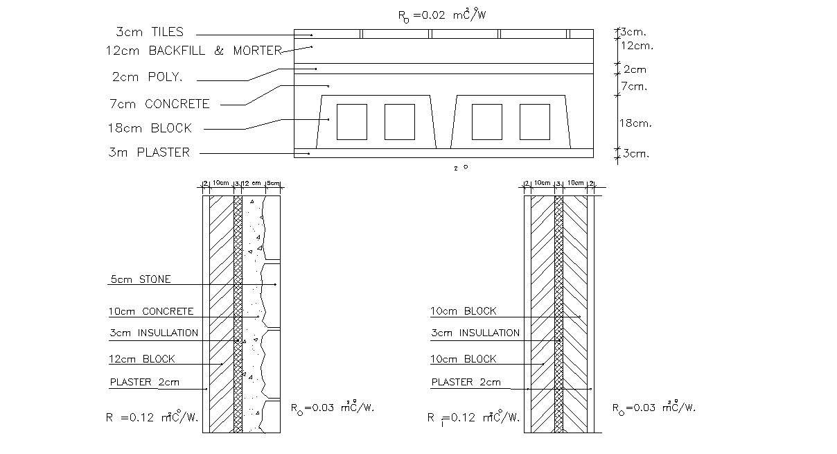 Wall Section Drawing With Insulation Drawing