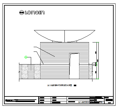 Wall and staircase facade large sample interior design drawing