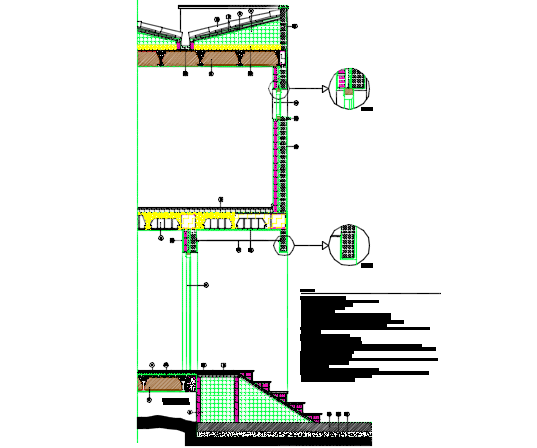 Wall elevation detail dwg file