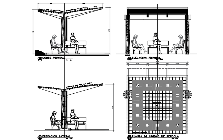 Wall elevation detail dwg file