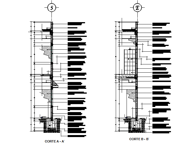Wall section detail dwg file