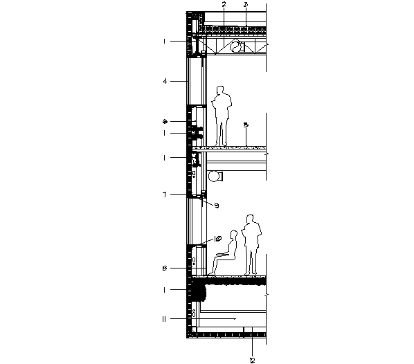 Wall section detail dwg file