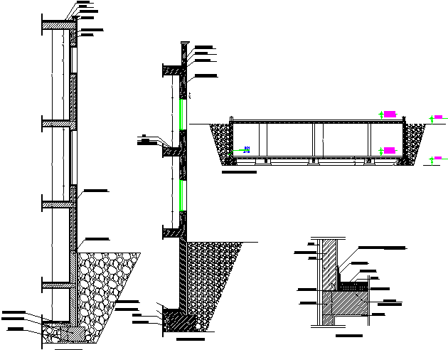 Wall section detail dwg file