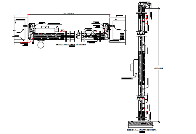 Wall section detail dwg file