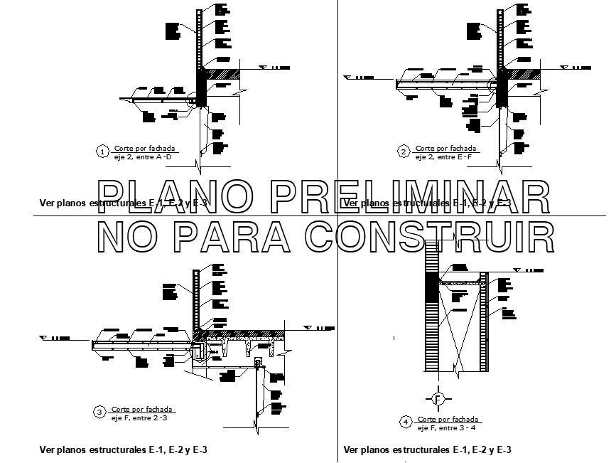 Wall section detail dwg file