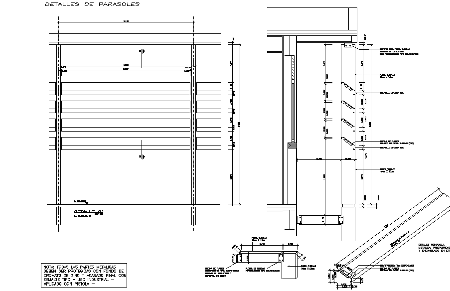 Wall section plan and section detail dwg file