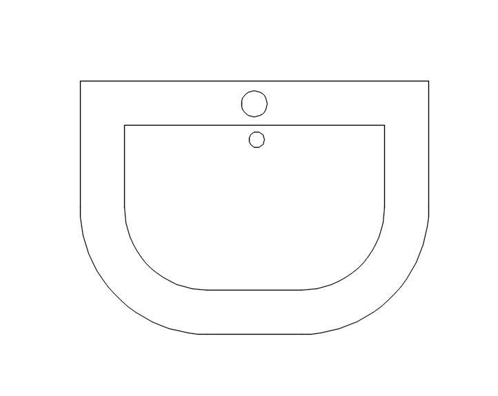 Wash Basin free CAD Drawing