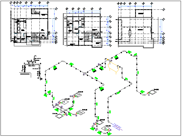 Washroom plan detail dwg file