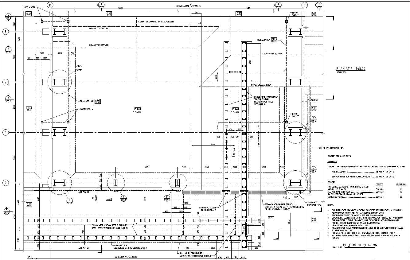 Water Stop Arrangement Layout Design PDF File 
