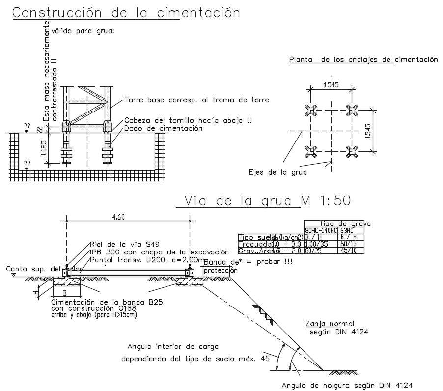 Water Tank Stand CAD Drawing