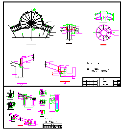Water features tea garden design drawing