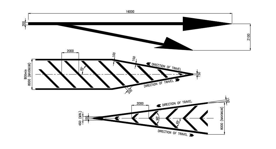Way Direction Sign DWG File