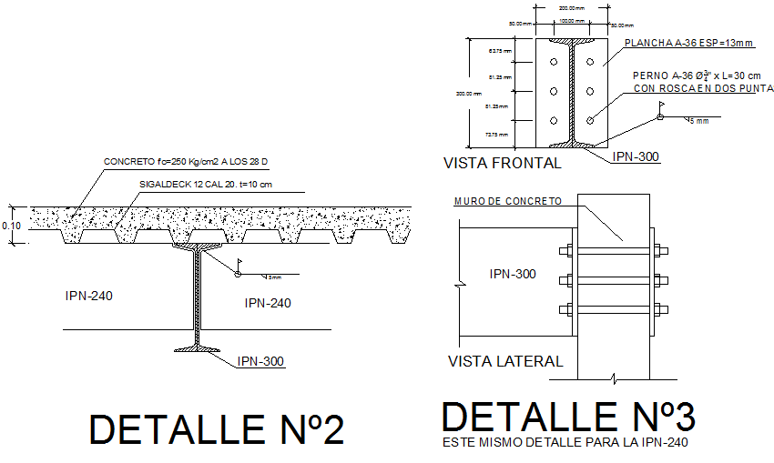 Welded joint section plan detail dwg file