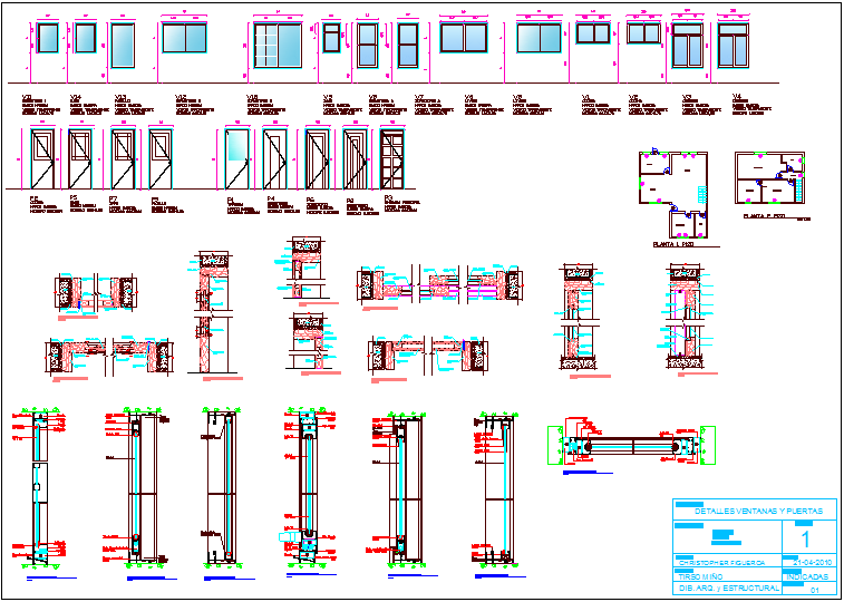 Window and door design with detail 