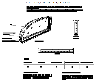 Window interior design detail drawing