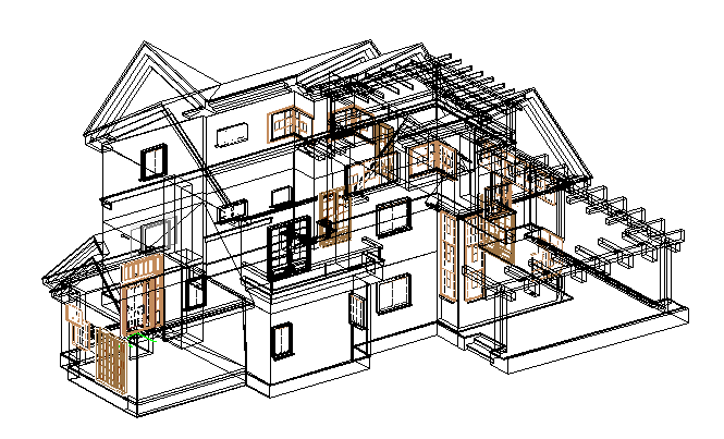 Wireframe 3d detail file