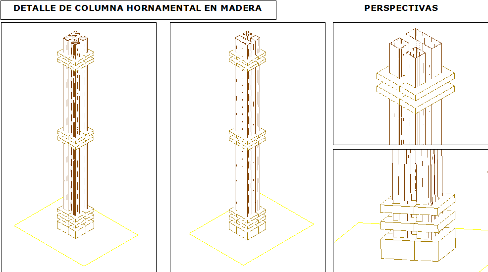 Wooden column