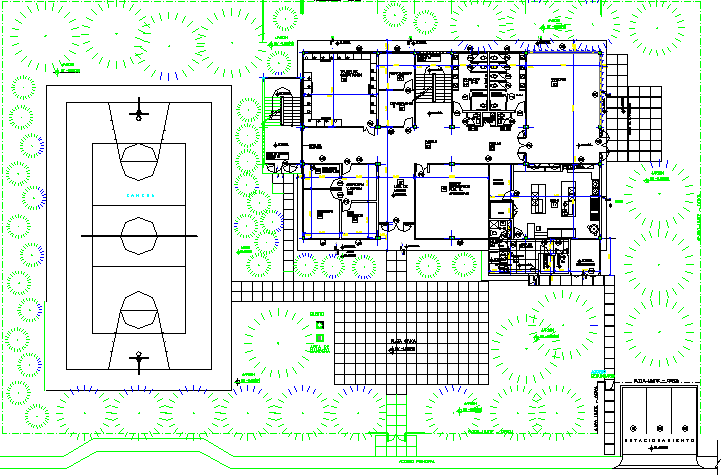 Working Commercial Layout plan detail dwg file