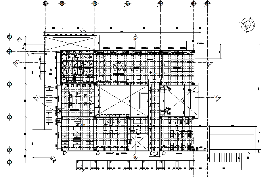 Working Commercial Layout plan detail dwg file