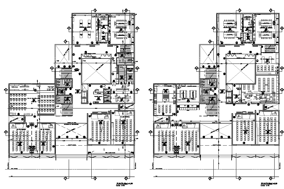 Working Commercial Layout plan detail dwg file
