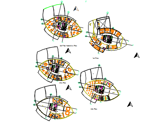 Working Commercial plan detail dwg file