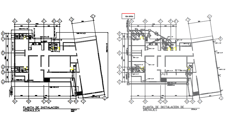 Working Commercial plan detail dwg file