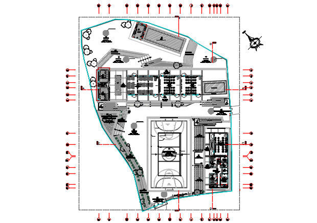 Working Commercial plan detail dwg file