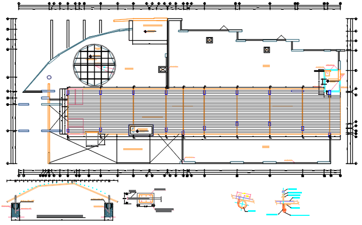 Working Commercial plan detail dwg file