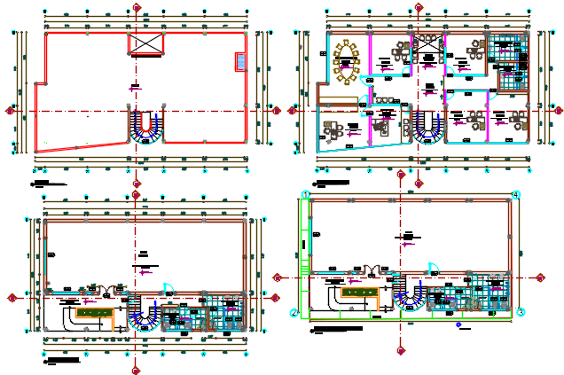 Working Commercial plan detail dwg file