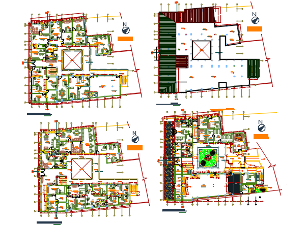 Working Commercial plan detail dwg file