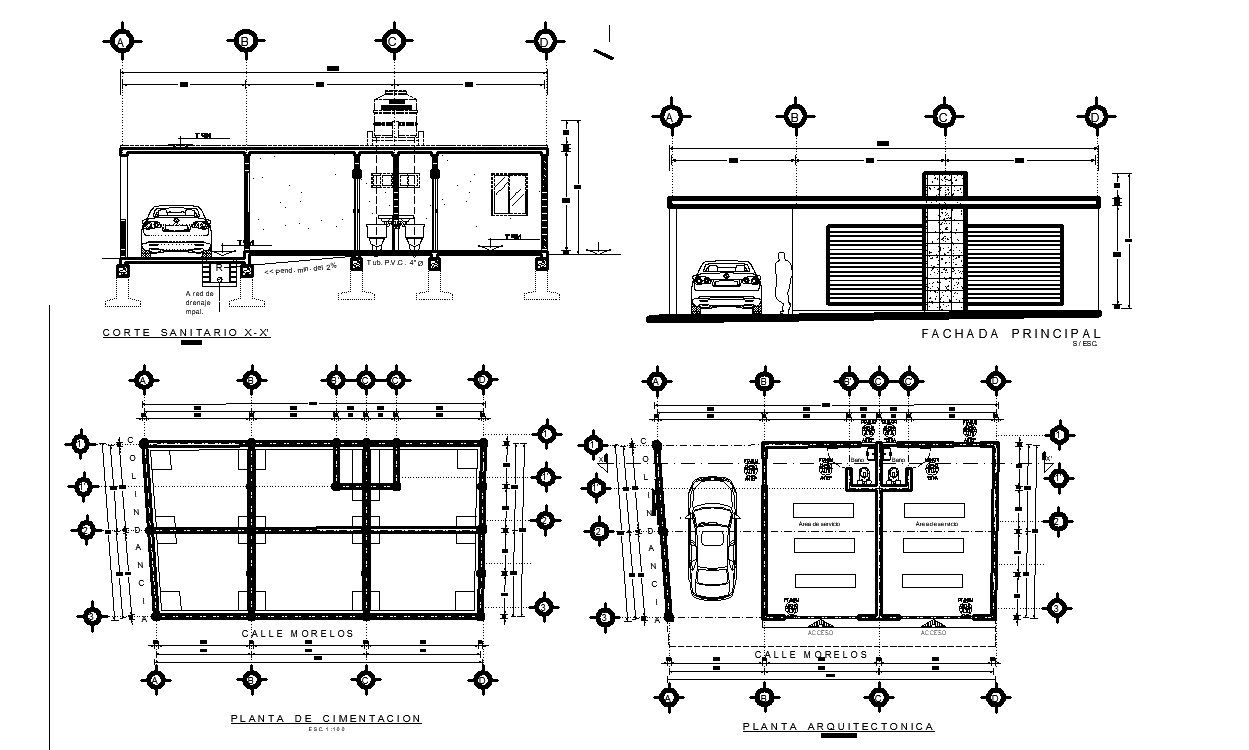 Working Commercial plan detail dwg file