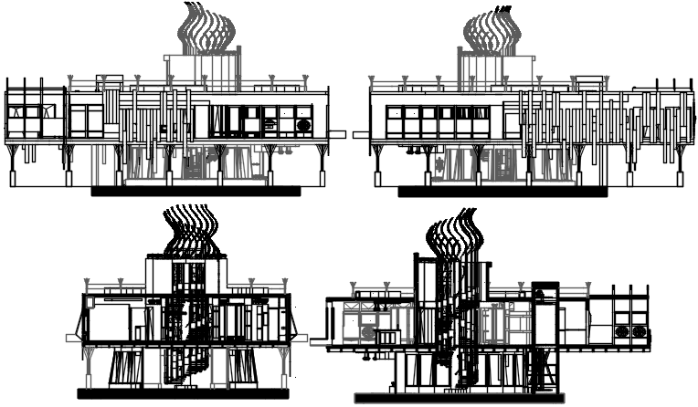 Working Elevation detail dwg file