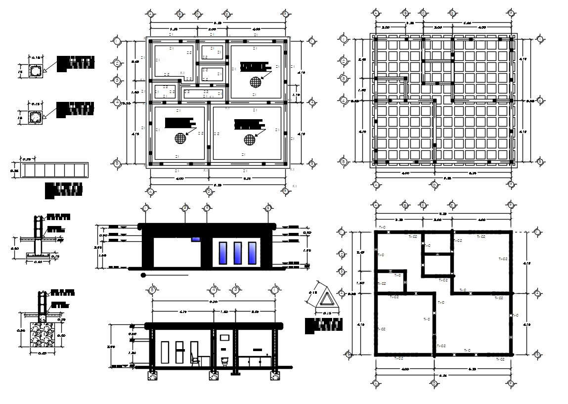 Working House Plan DWG File