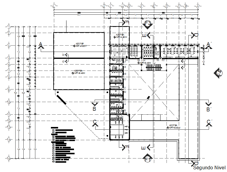 Working Layout commercial plan detail dwg file