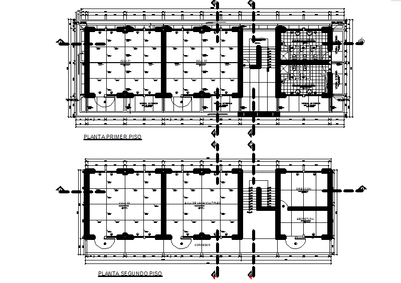 Working Layout commercial plan detail dwg file