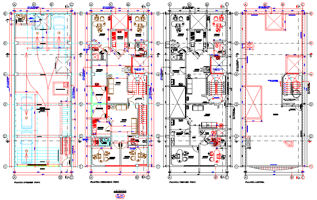 Working accounting office plan detail dwg file