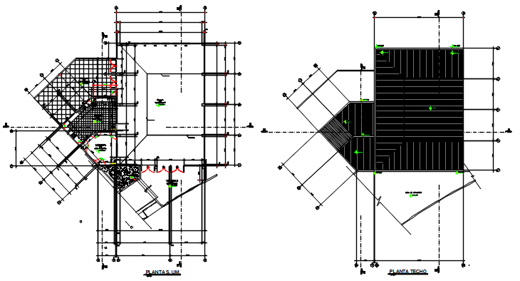 Working commercial plan detail dwg file