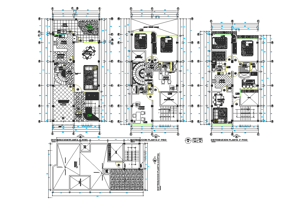 Working commercial plan detail dwg file